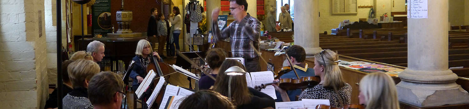 Martin conducting the band