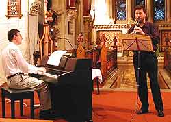 A recital in church