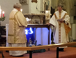 A chasuble and a dalmatic