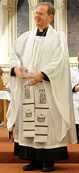 Surplice, cassock and scarf